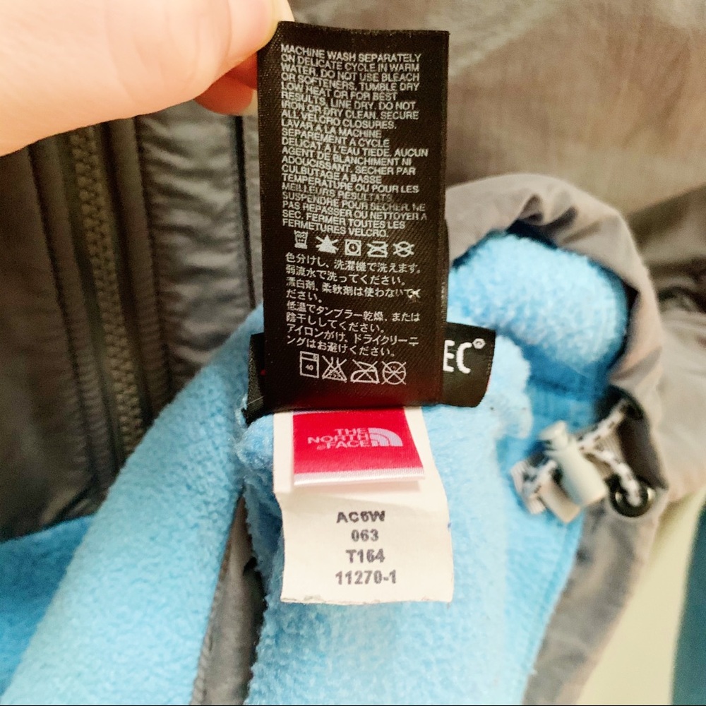 The North Face Denali Jacket light blue/gray sz M - Picture 5 of 9